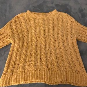 Yellow Knitted Sweater from Tj Maxx